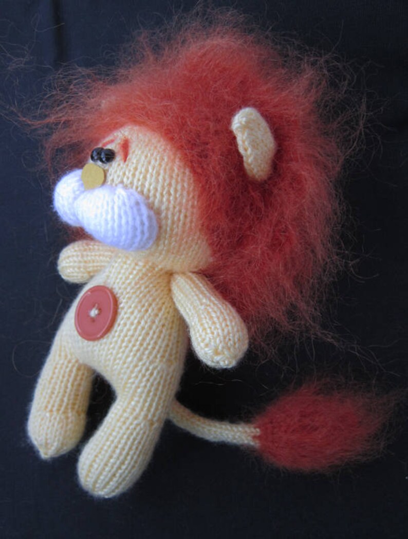 Little Lion Cub Lion for babies Amigurumi Lion Lion for child Baby gift Lion knitting toy Stuffed funny lion Shaggy lion toy Safari animal