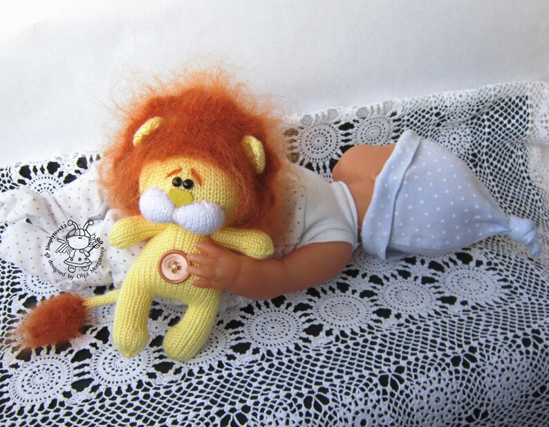 Little Lion Cub Lion for babies Amigurumi Lion Lion for child Baby gift Lion knitting toy Stuffed funny lion Shaggy lion toy Safari animal