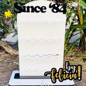 Shot Glass Display, Shot Glass Holder, Wedding Shot Glass Board, Shot Glass Stand, Personalized shot glass stand, Party shot glass stand