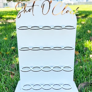 Shot Glass Display, Shot Glass Holder, Wedding Shot Glass Board, Shot Glass Stand, Personalized shot glass stand, Party shot glass stand