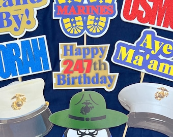 Marines Party Props | Marines Boot Camp Graduation | Marine Corps Ball | Marine Corps birthday | USMC License #286-23