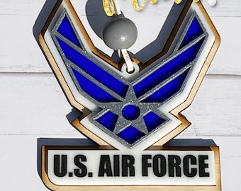 Air Force Christmas Ornaments, Air Force Gifts, Air Force Veteran gifts, Air Force Retirement Gifts, Air Force Retired, Air Force going away