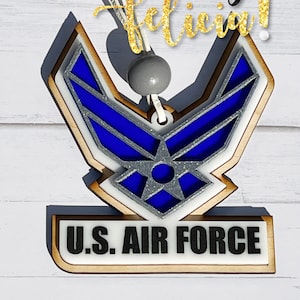 Air Force Christmas Ornaments, Air Force Gifts, Air Force Veteran gifts, Air Force Retirement Gifts, Air Force Retired, Air Force going away