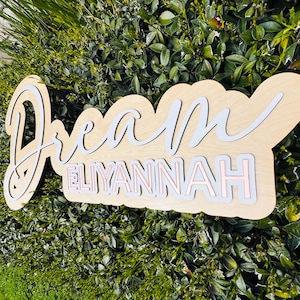 Name Cutouts for Nursery, Wooden Letters, Name Sign, Nursery Letters, Wall Art Above Crib, Nursery Decor, Nursery Wooden Name, Boy Nursery