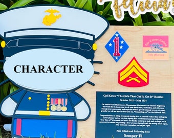 Plaques mariniers, pensioneringscadeau mariniers, cadeau mariniers, USMC-plaquette, pensionering mariniers, gepensioneerd mariniers, USMC-licentie #286-23