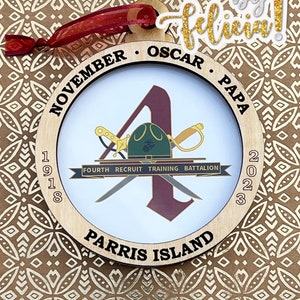 Marine Corps Ornament, 4th Battalion UsMc, USMC Ornament, Marine Corps Gifts, USMC Gifts, USMC License #286-23