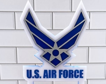 Air Force Cake Topper | USAF Cake Topper | Air Force Cupcake Topper | Air Force Party | Air Force graduation | Air Force going away party