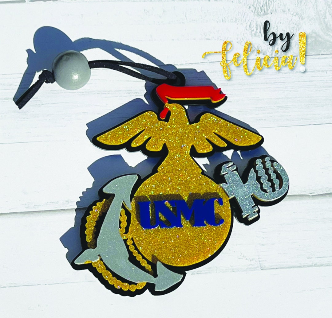 Marine Corps Ornament Ega USMC Ornament Marine Corps Etsy