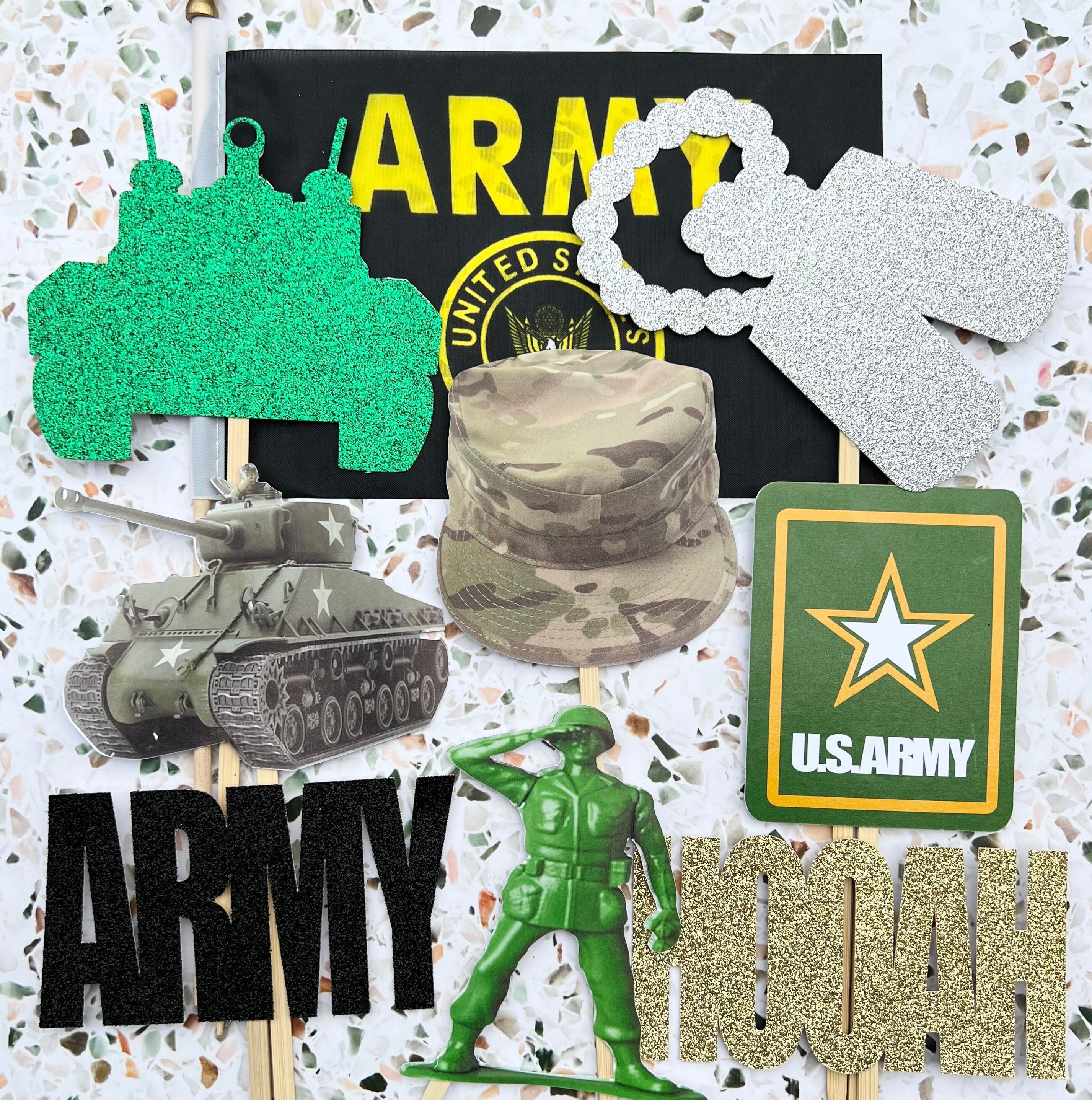 Army Party Decorations Army Boot Camp Graduation Army Party Supplies Army Centerpieces Army Theme Centerpieces Army Party