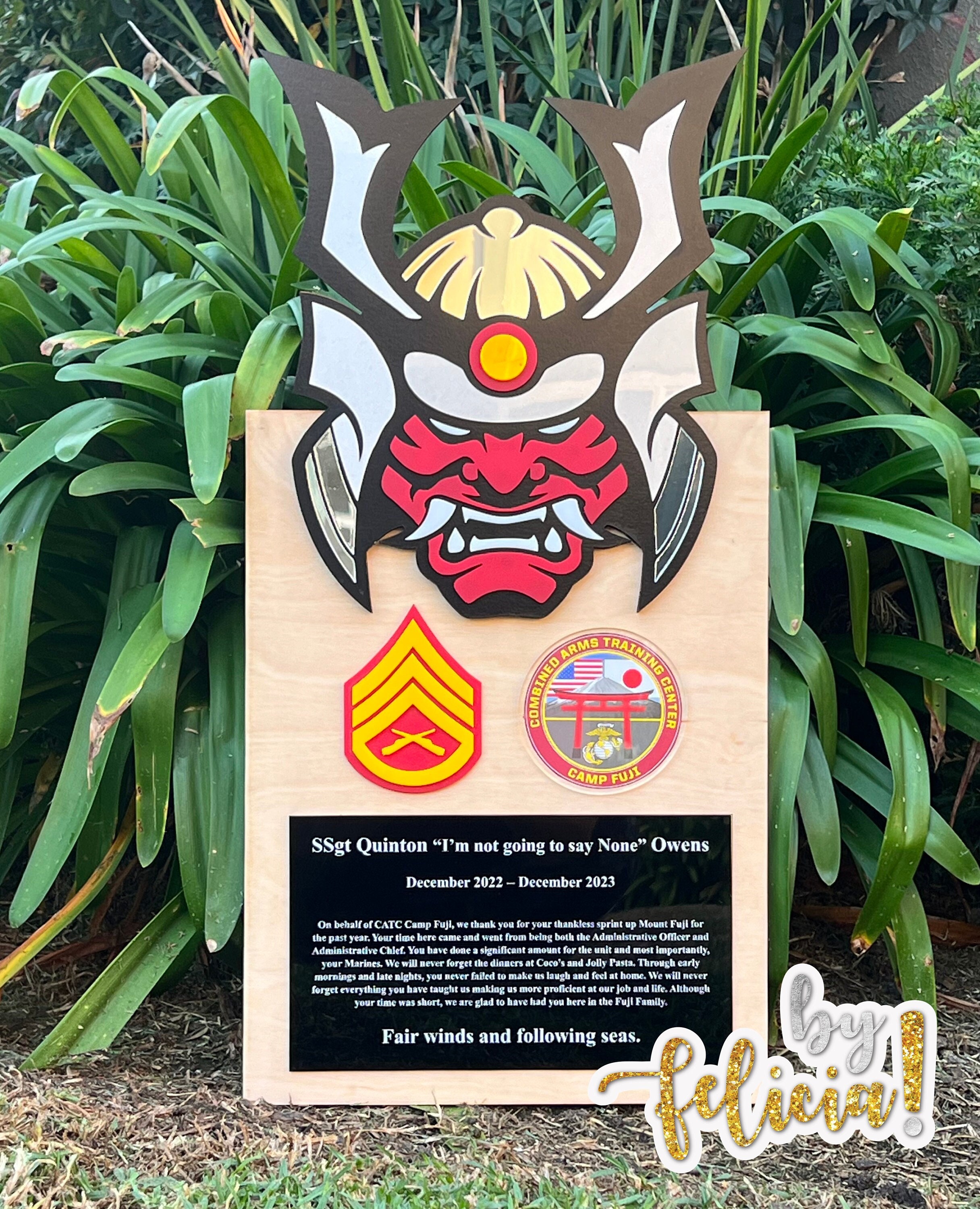 Marine Corps Plaques, Marine Corps Retirement Gift, Marine Corps