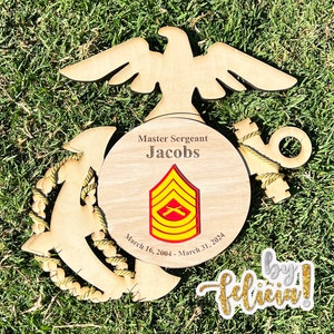 Marine corps plaques, Marine Corps retirement gift,  marine corps gift, USMC plaque, Marine retirement, Marine retired, USMC License #286-23