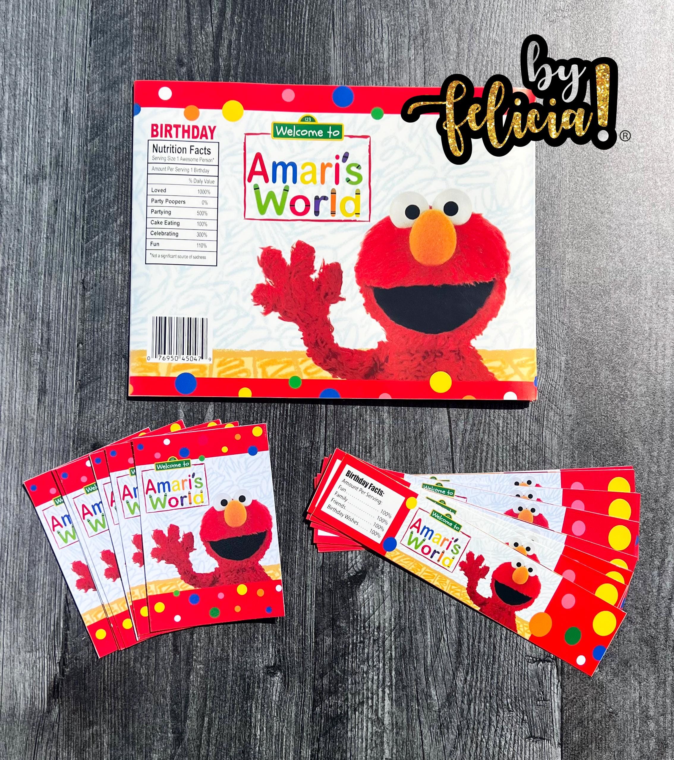 Elmo Birthday Printable Gift Tags