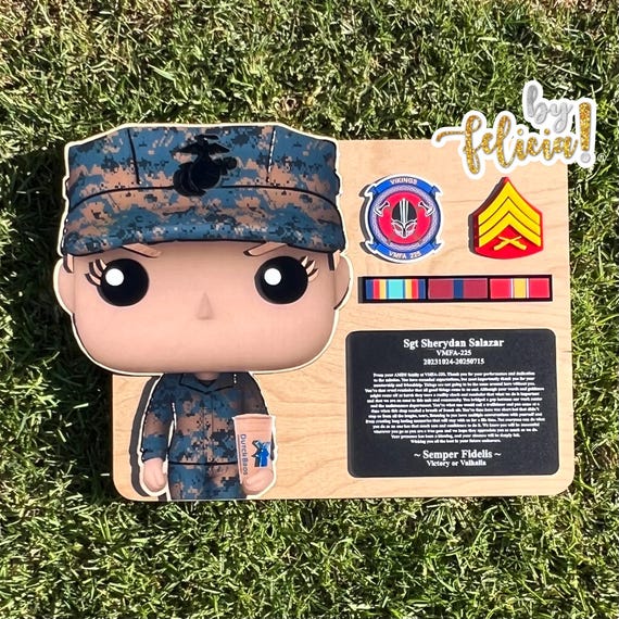 Marine Corps Plaques, Marine Corps Retirement Gift, Marine Corps