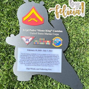 Marine corps plaques, Marine Corps retirement gift,  marine corps gift, USMC plaque, Marine retirement, Marine retired, USMC License #286-23