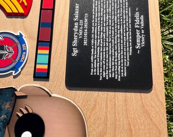 Marine Corps Plaques, Marine Corps Retirement Gift, Marine Corps