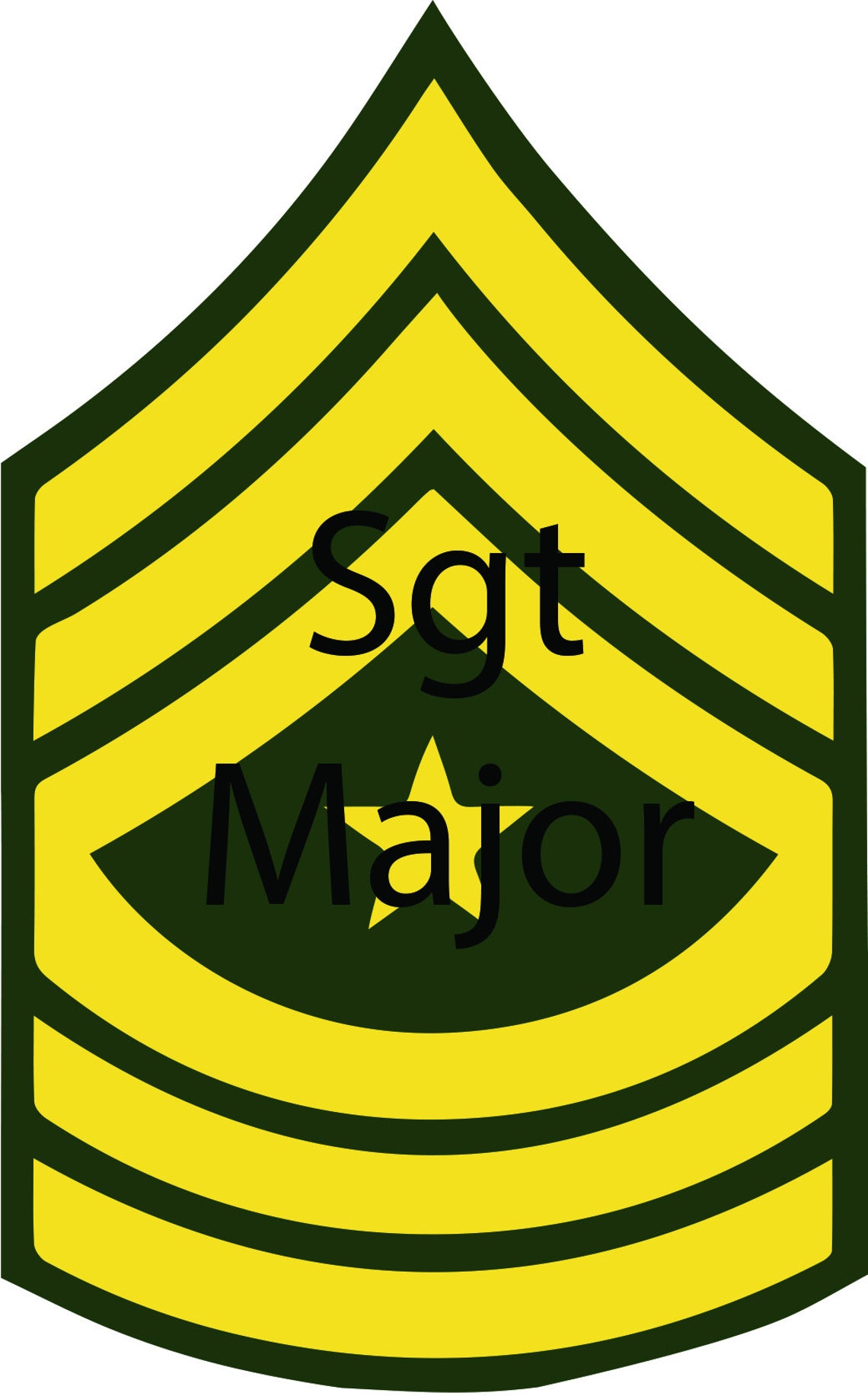 Download ARMY SVG Rank BUNDLE. Army Enlisted E-6 through E-9 | Etsy