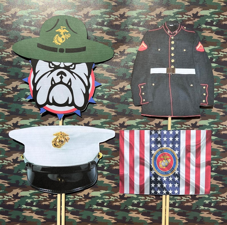 Marines Party Decorations Marines Boot Camp Graduation Etsy