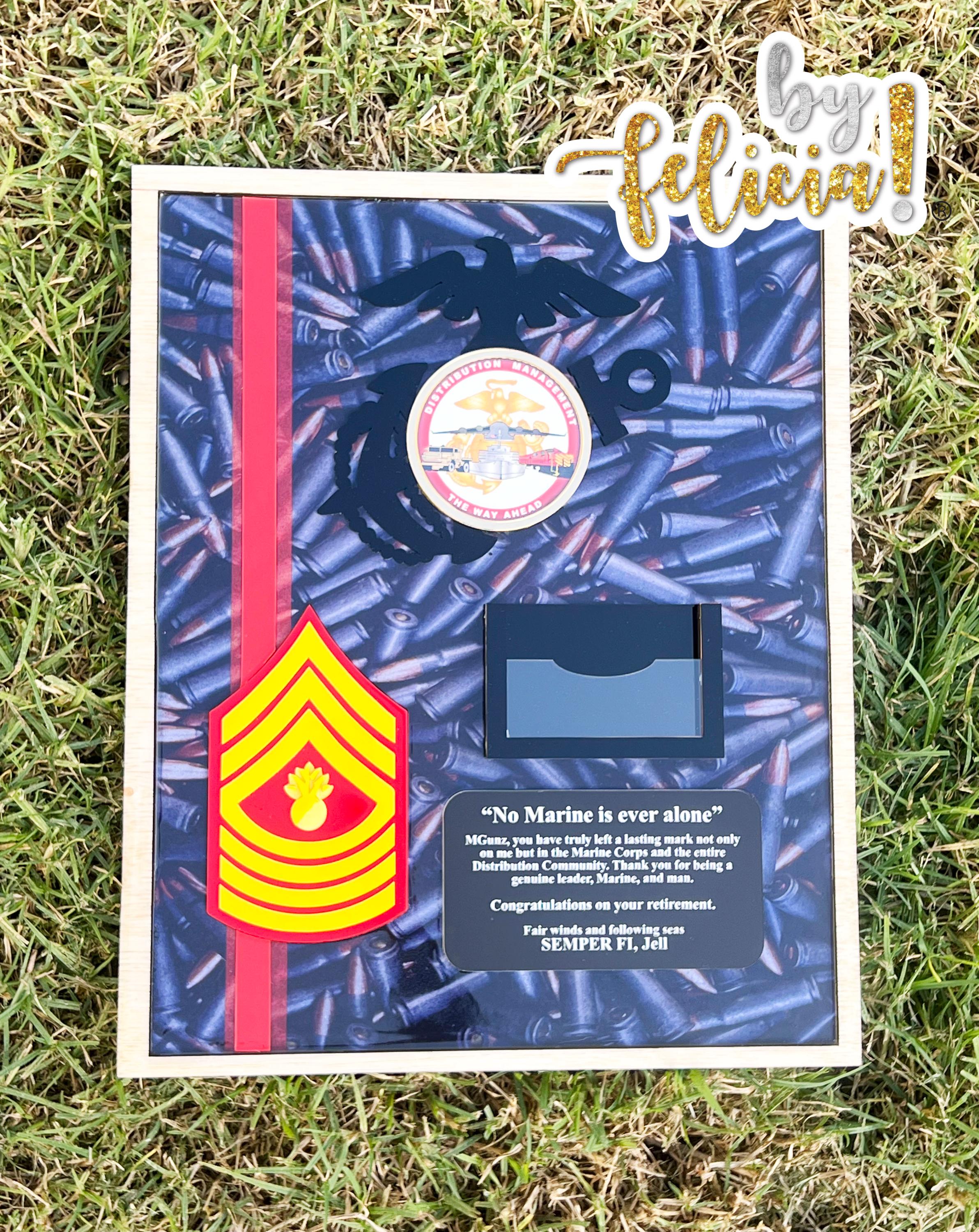 USMC 記念プレート Marine Corps Plaques, Marine Corps Retirement Gift, Marine Corps