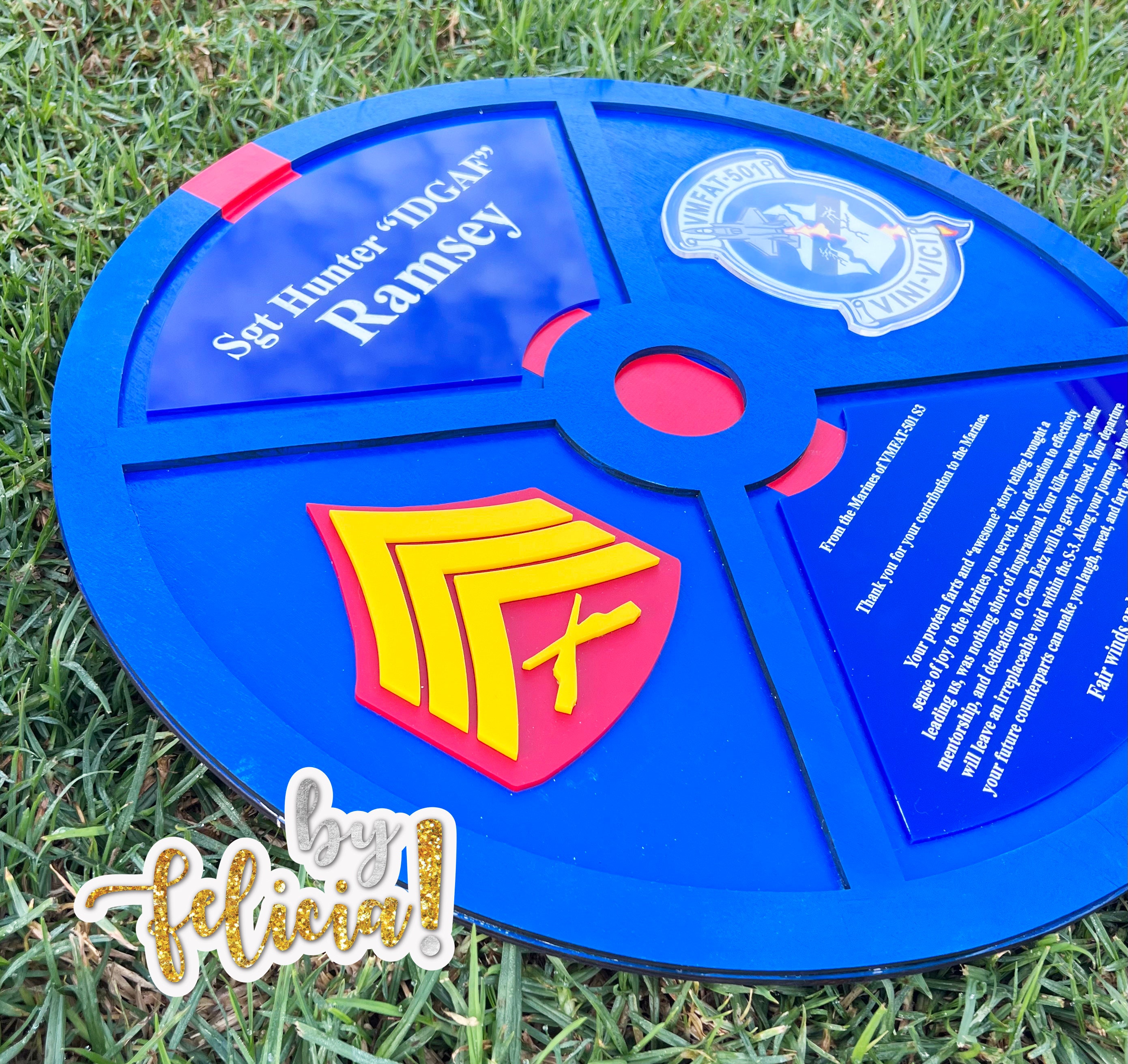 Marine Corps Plaque, Marine Corps Retirement Gift, Marine Corps