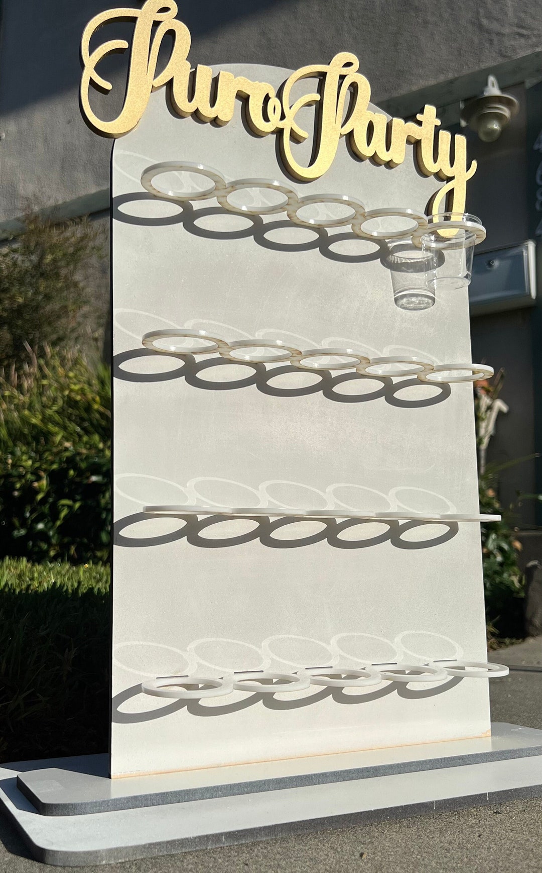 Shot Glass Display, Shot Glass Holder, Wedding Shot Glass Board, Shot