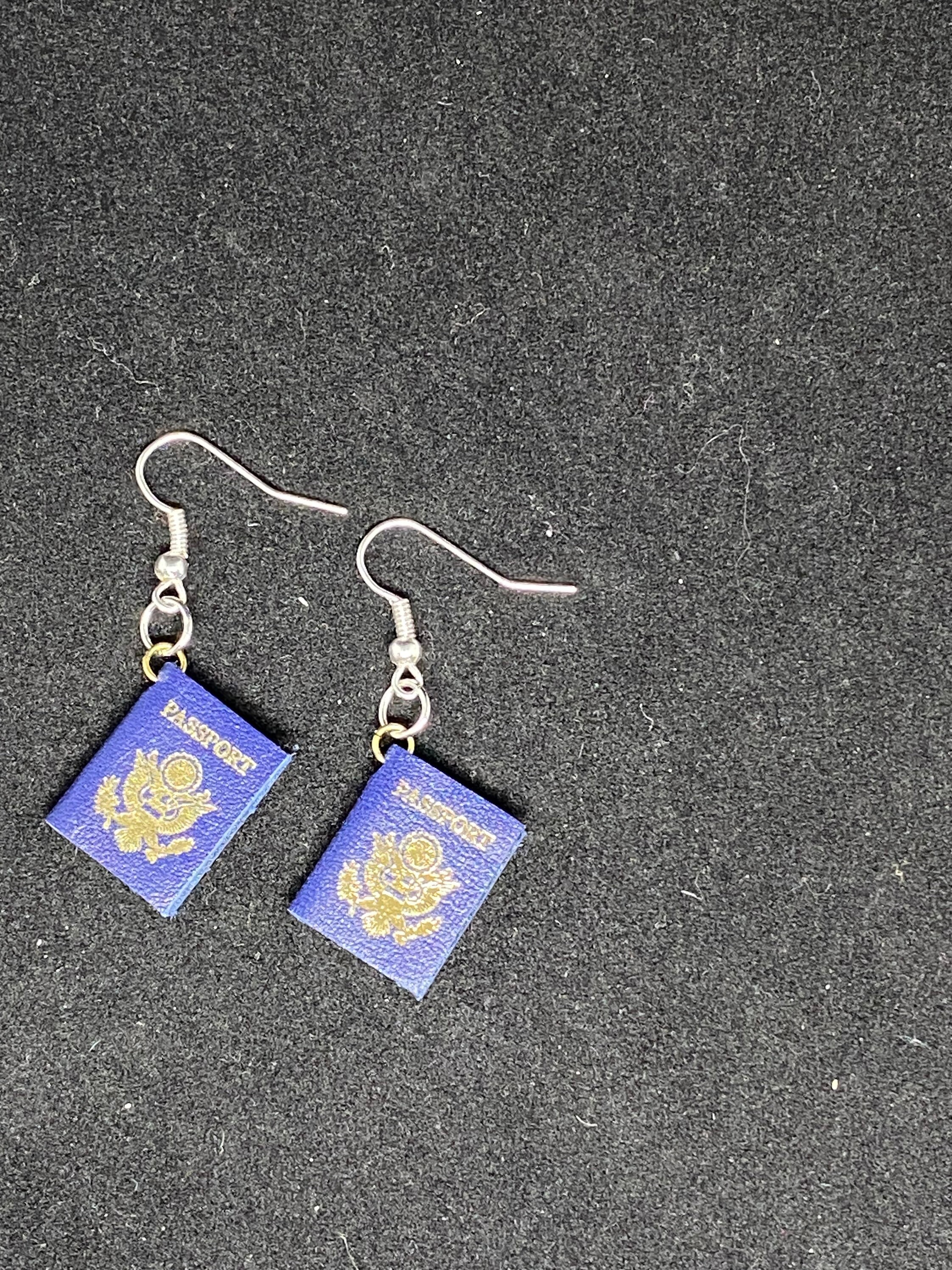 Passport earrings Etsy