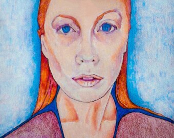 Colored pencil -Rocker girl