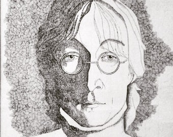 John Lennon Pen and Ink drawing