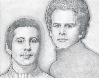 Simon and Garfunkel drawing