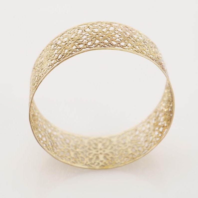 Moroccan Bangle Bracelet Gold Bangle Lace Bracelet Golden Etsy