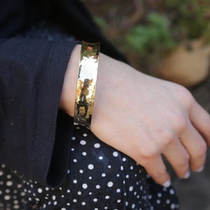 gold hoop bracelet