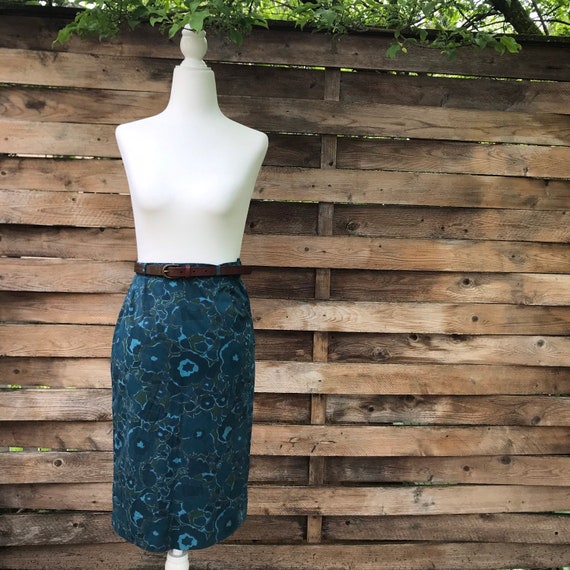1940’s Lady Manhattan skirt // vintage abstract fl