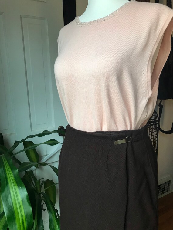 Silk & cashmere tank // vintage Pendleton tank pal