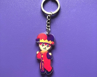 Tomodachi Life: Living the Dream Hugh Morris Inspired Jester Clown Keychain