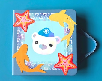 CAPTAIN BARNACLES Octonauts Inspired Mini Sketchbook: Handmade Collage Cover, One Of A Kind