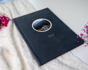 Personalized Photo Book 8x8" | Flores Custom Cover & Embossing | Wedding, Baby, Travel Memory Book