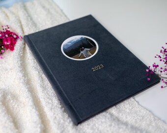 Personalized Photo Book 8x12" | Flores Custom Cover & Embossing | Wedding, Baby, Travel Memory Book
