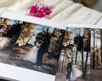 Custom 8x12" Wedding Album | Personalized Cover & Title | Timeless Keepsake for Newlyweds