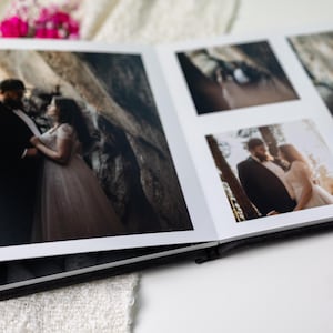 Personalized Wedding Photo Album 10x10&quot;: Embossed Linen Cover, Layflat Design