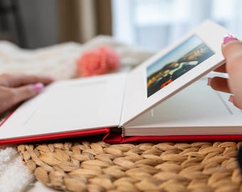 Slip-In Matted Album for 8x10&quot; Prints Flores Personalized Cover