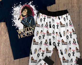 Whitney Houston Pajamas Set For Adult, Perfect Gift For Fans And Loved Ones.