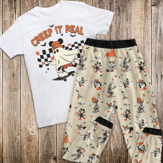 Creep It Real Pajamas Set for Adult Halloween Pajamas Set - Etsy