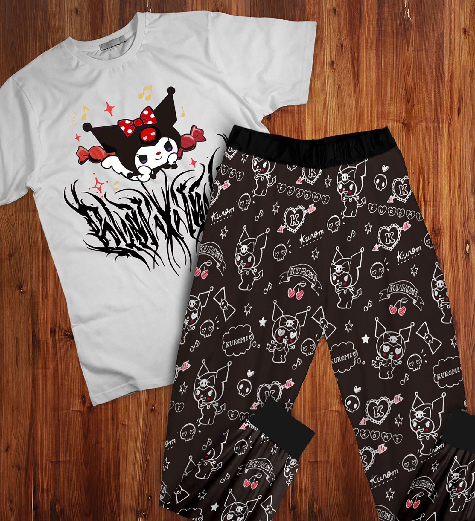 Kuromi Pajamas Set for Adults Perfect Gift for Fans and Loved Etsy UK