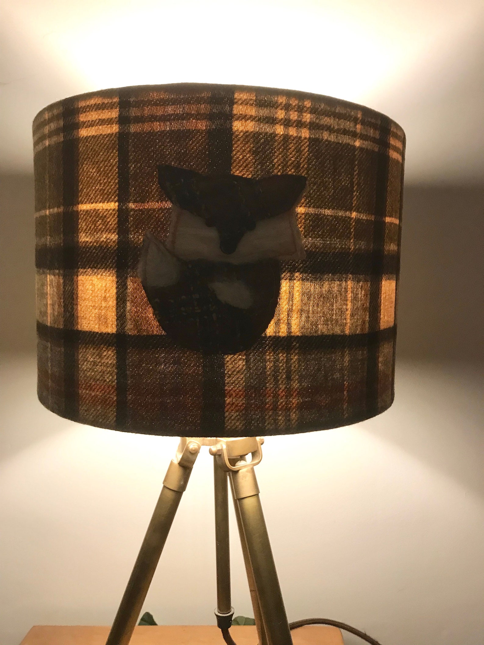 Seconds Sale Pantalla de zorro Yorkshire Tweed. Tambor de 30 | Etsy