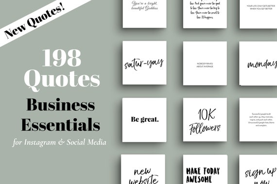Instagram Social Media Quotes 198 Pack Social Media Etsy