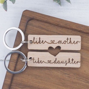 Regalo para madre e hija, llavero para mamá, regalo para el Día de la Madre