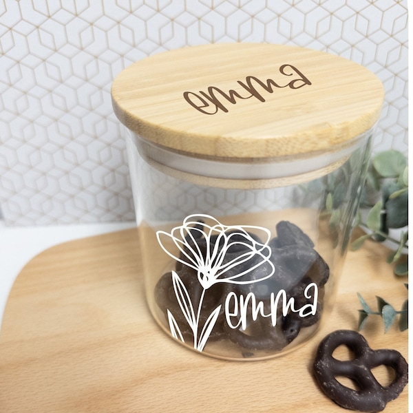 Personalized candy jar- custom candy jar- Personalized candy gift jar