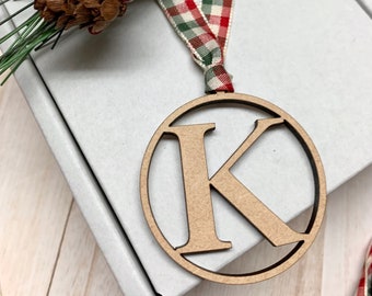 Christmas gift Tags - monogram gift tags , Initial Christmas Gift Tags - Wooden Gift Tag - Initial Tags  - Personalized Tags
