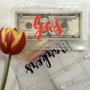 Aangepaste stickers voor geldenvelop: labels budgetplanner, waterdicht vinyl