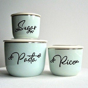 Pantry labels, Kitchen Labels, Canister Labels , Vinyl pantry Labels ,  Kitchen Decals, Organizing decal