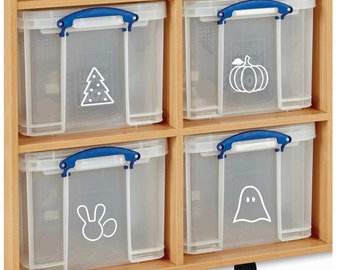 Adhesive Storage Labels: Customizable Vinyl Decals